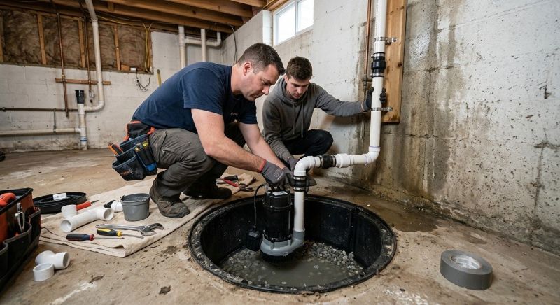 Sump Pump Installation in West Des Moines, IA