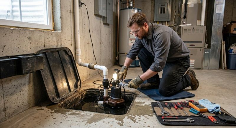 Sump Pump Plumbing in West Des Moines, IA